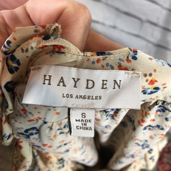 {Hayden} ruffle boho hippie floral dress - Picture 6 of 7